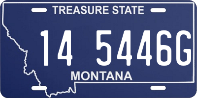 MT license plate 145446G
