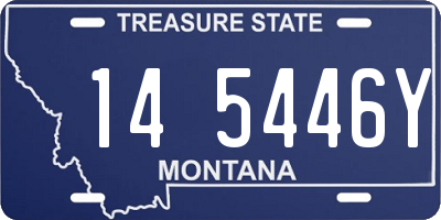 MT license plate 145446Y