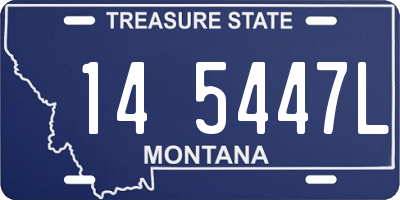 MT license plate 145447L