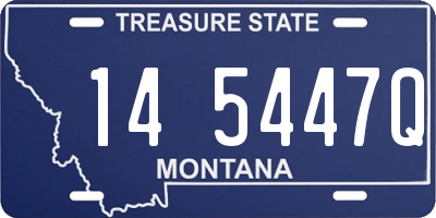 MT license plate 145447Q