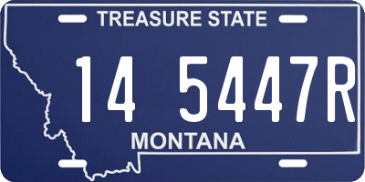 MT license plate 145447R