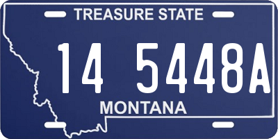 MT license plate 145448A