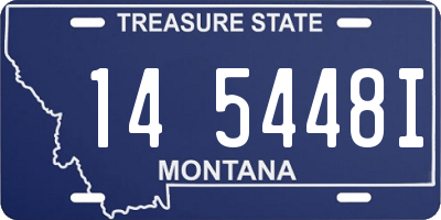 MT license plate 145448I