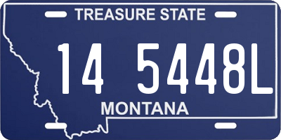 MT license plate 145448L