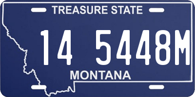 MT license plate 145448M