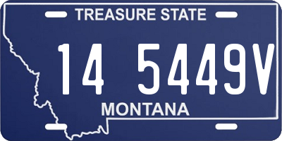 MT license plate 145449V