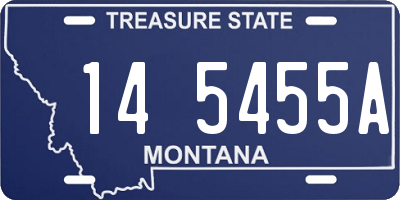 MT license plate 145455A