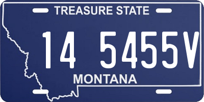 MT license plate 145455V
