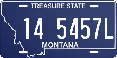 MT license plate 145457L