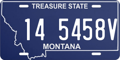 MT license plate 145458V