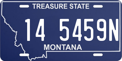 MT license plate 145459N