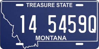 MT license plate 145459Q
