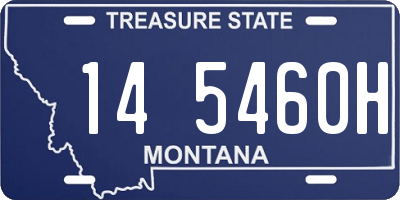 MT license plate 145460H