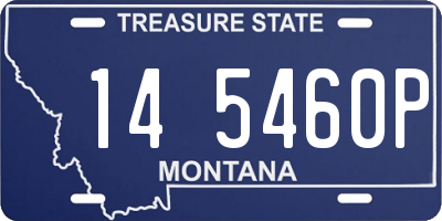 MT license plate 145460P