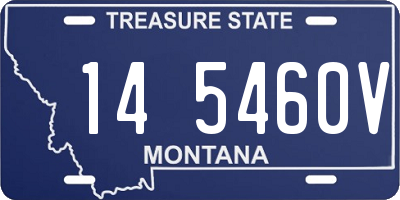 MT license plate 145460V