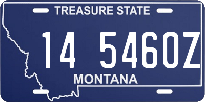 MT license plate 145460Z