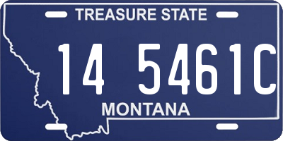 MT license plate 145461C