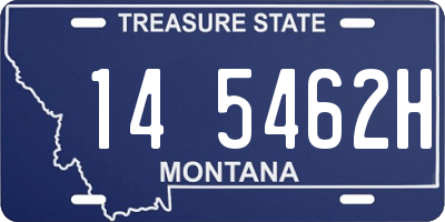 MT license plate 145462H