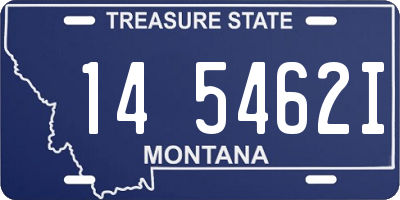 MT license plate 145462I