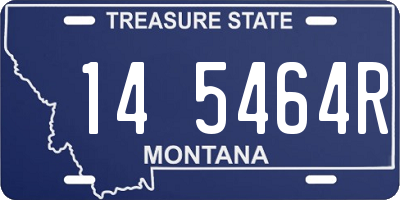MT license plate 145464R