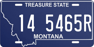 MT license plate 145465R