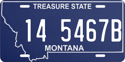 MT license plate 145467B