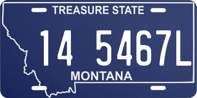 MT license plate 145467L