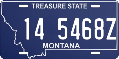 MT license plate 145468Z
