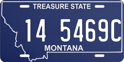MT license plate 145469C