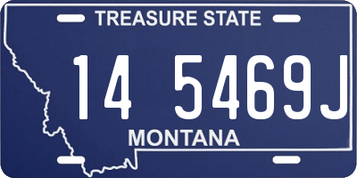 MT license plate 145469J