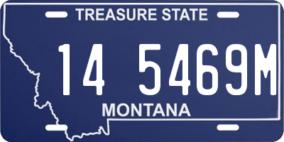MT license plate 145469M