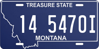 MT license plate 145470I