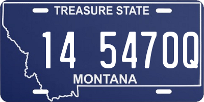 MT license plate 145470Q