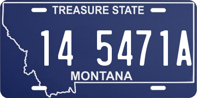 MT license plate 145471A