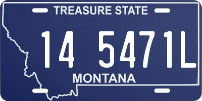 MT license plate 145471L