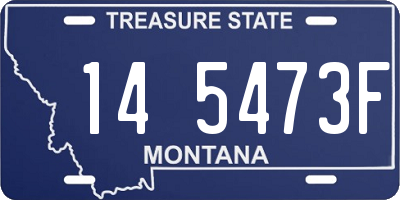MT license plate 145473F