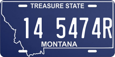 MT license plate 145474R