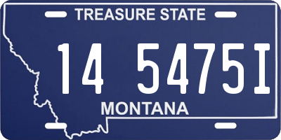 MT license plate 145475I