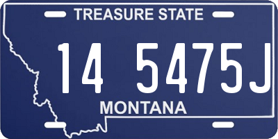 MT license plate 145475J