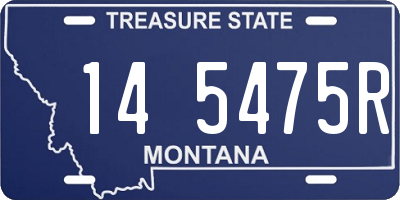 MT license plate 145475R