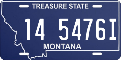 MT license plate 145476I