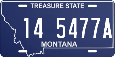 MT license plate 145477A
