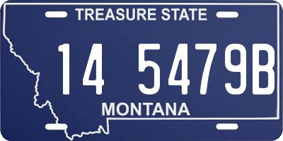 MT license plate 145479B