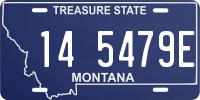 MT license plate 145479E