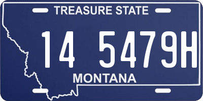 MT license plate 145479H