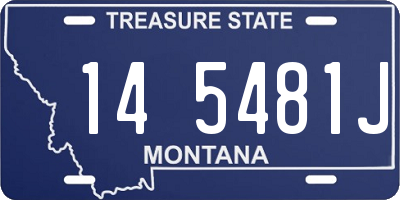 MT license plate 145481J