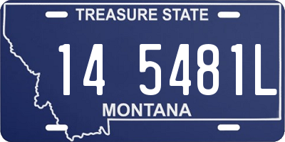 MT license plate 145481L
