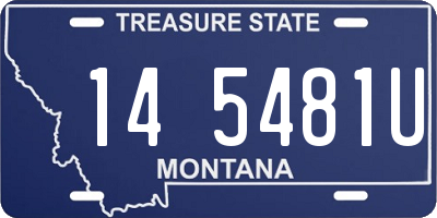 MT license plate 145481U