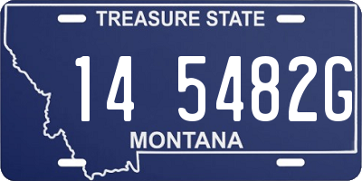 MT license plate 145482G
