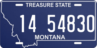 MT license plate 145483O
